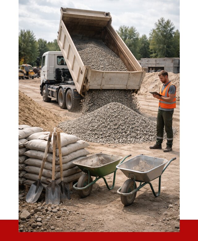 Доставка нерудных материалов в Ленинске-Кузнецком от 1227 руб. | ПРОНЕРУДЛнн