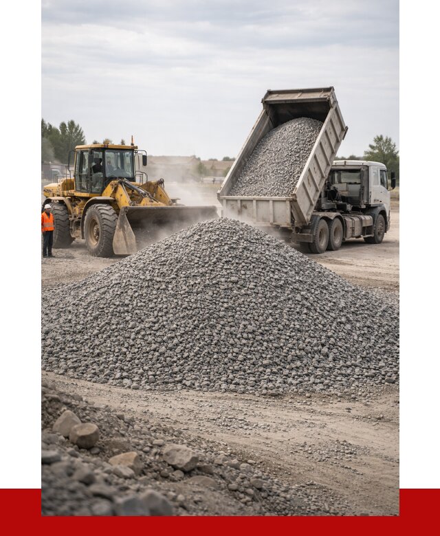 Купить щебень с доставкой в Ленинске-Кузнецком от 2555 руб. | ПРОНЕРУДЛнн