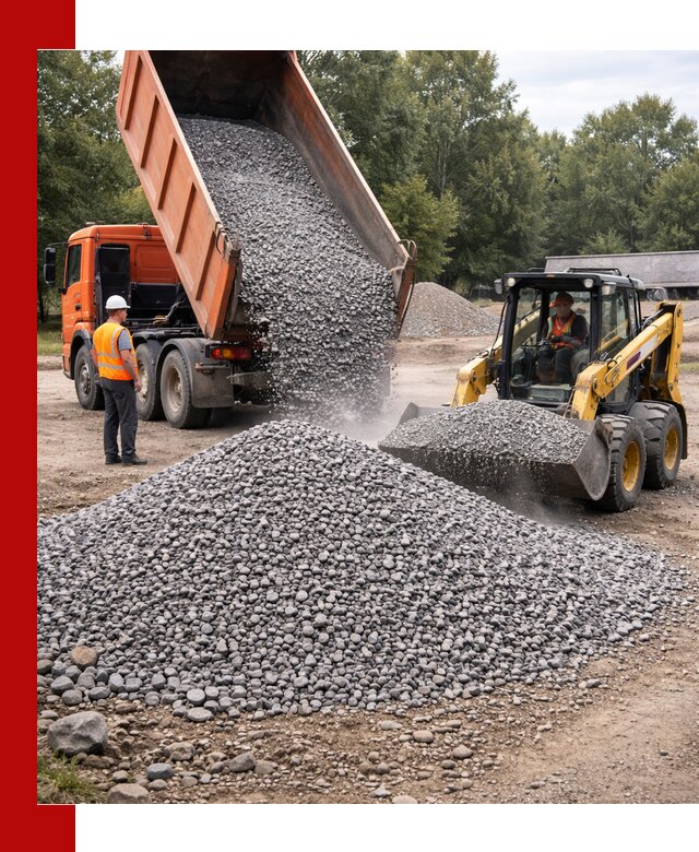 Купить гранитный щебень фракции 5–10 в Ленинске-Кузнецком с доставкой