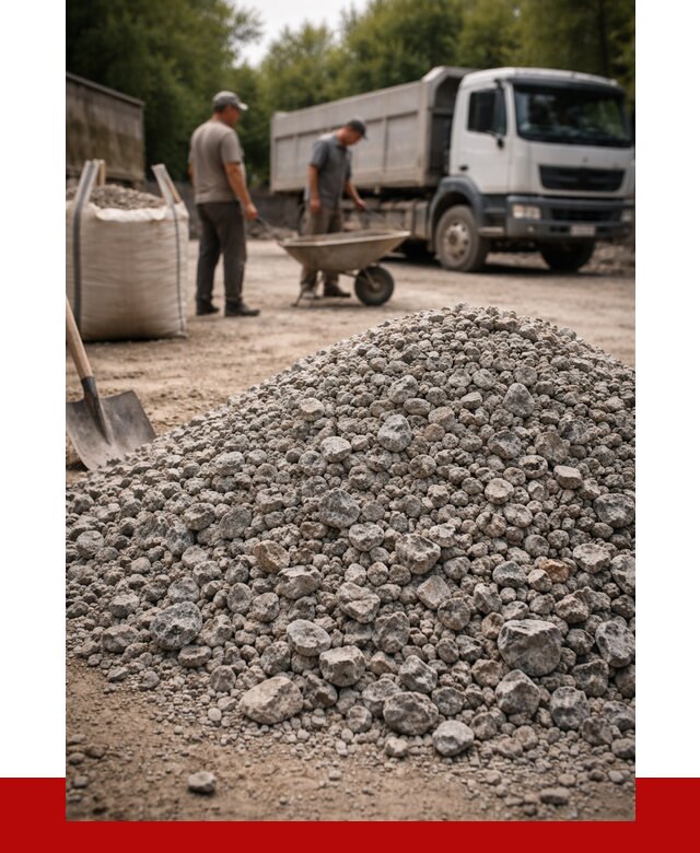 Гранитный щебень фракция 20-40 в Ленинске-Кузнецком от 3271 руб. ПРОНЕРУДЛнн