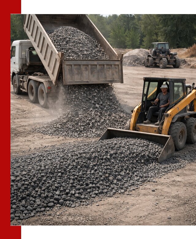 Гранитный щебень фракция 40-70 с доставкой в Ленинске-Кузнецком