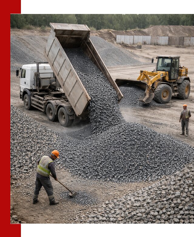 Щебень габбро-диабаз фр. 5-20 с доставкой в Ленинске-Кузнецком