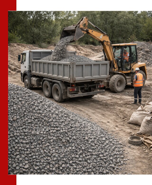 Доставка гравийного щебня в Ленинске-Кузнецком оптом и в розницу