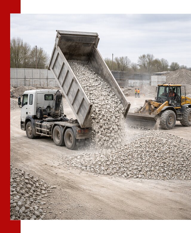 Доставка и продажа известнякового щебня в Ленинске-Кузнецком