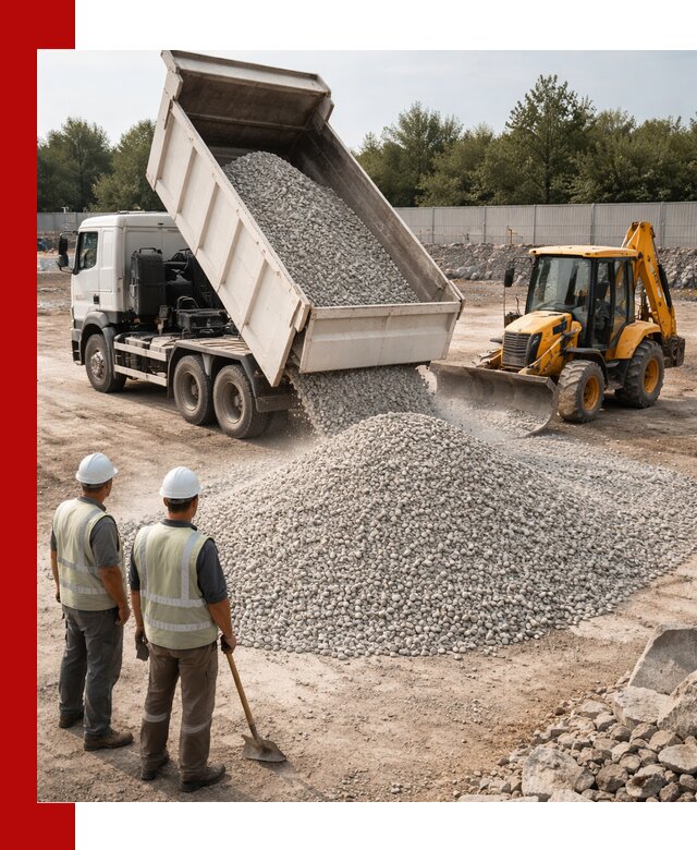 Купить известняковый щебень фракции 5–10 мм с доставкой в Ленинске-Кузнецком