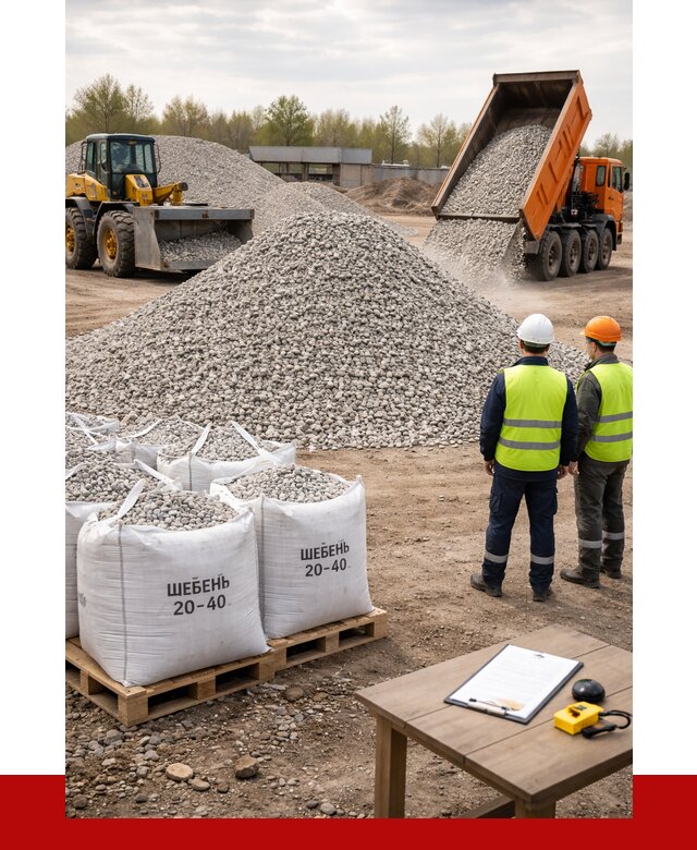 Известняковый щебень 20-40 в Ленинске-Кузнецком от 2146 р. ПРОНЕРУДЛнн