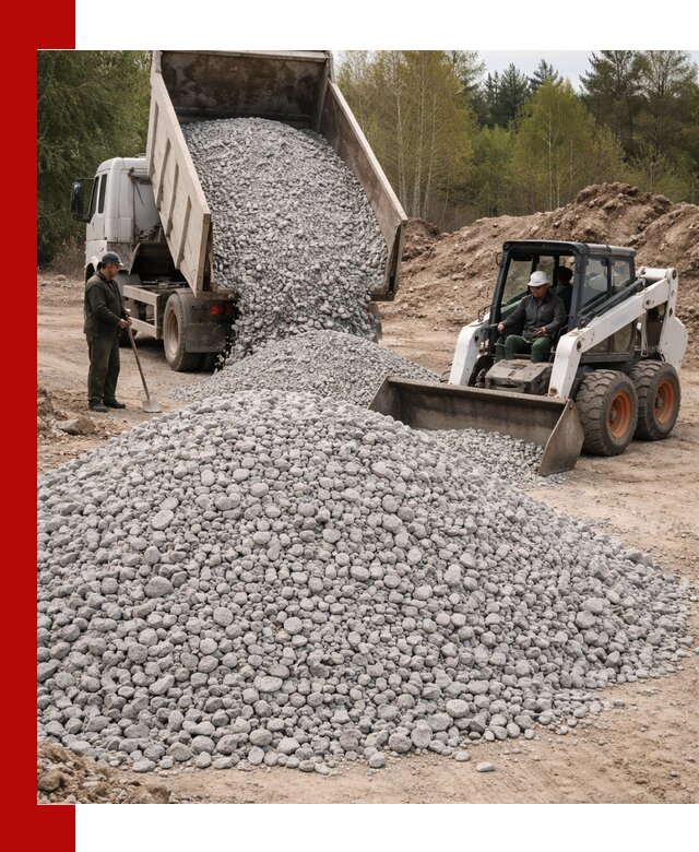 Доставка доломитового щебня в Ленинске-Кузнецком напрямую от карьера
