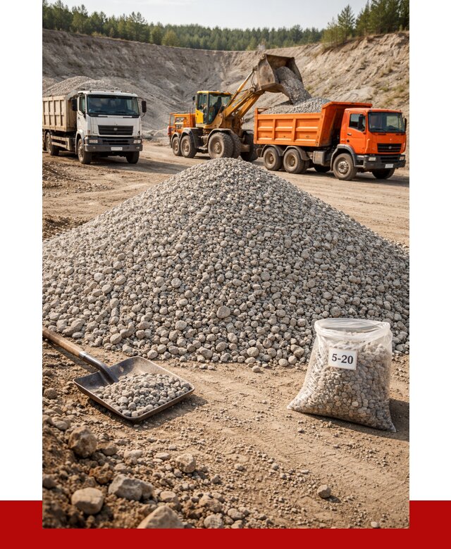 Доломитовый щебень фр. 5-20 в Ленинске-Кузнецком от 4293 р. | ПРОНЕРУДЛнн
