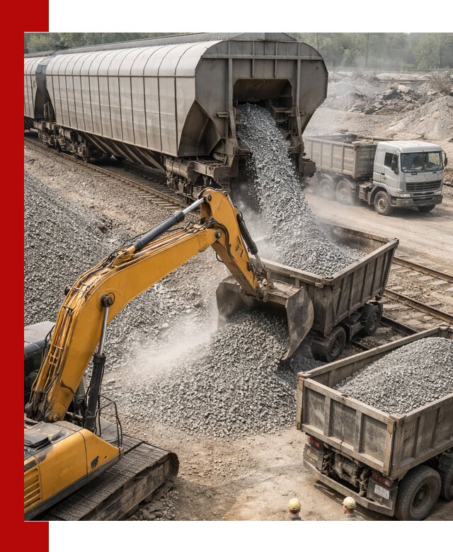 Доставка железнодорожного щебня в Ленинске-Кузнецком крупными партиями быстрого отгруза