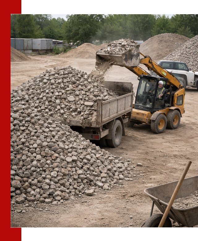 Доставка вторичного щебня в Ленинске-Кузнецком для строительных работ