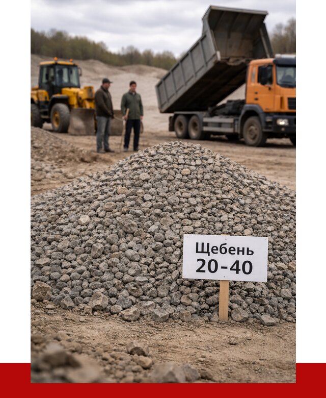 Бетонный щебень фракция 20-40 в Ленинске-Кузнецком от 2504 р. | ПРОНЕРУДЛнн