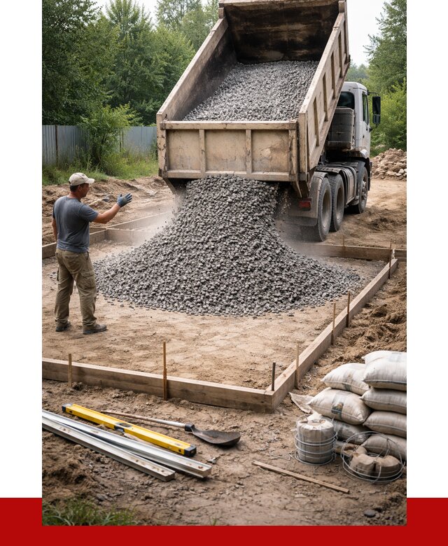 Купить щебень для фундамента в Ленинске-Кузнецком от 4599 р. | ПРОНЕРУДЛнн
