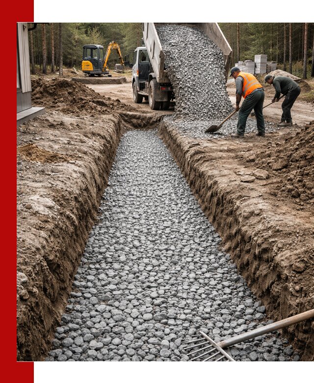 Щебень для дренажа с доставкой в Ленинске-Кузнецком высокого качества