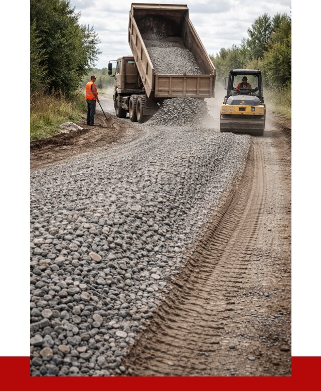 Щебень для отсыпки дороги в Ленинске-Кузнецком от 2760 р. ПРОНЕРУДЛнн
