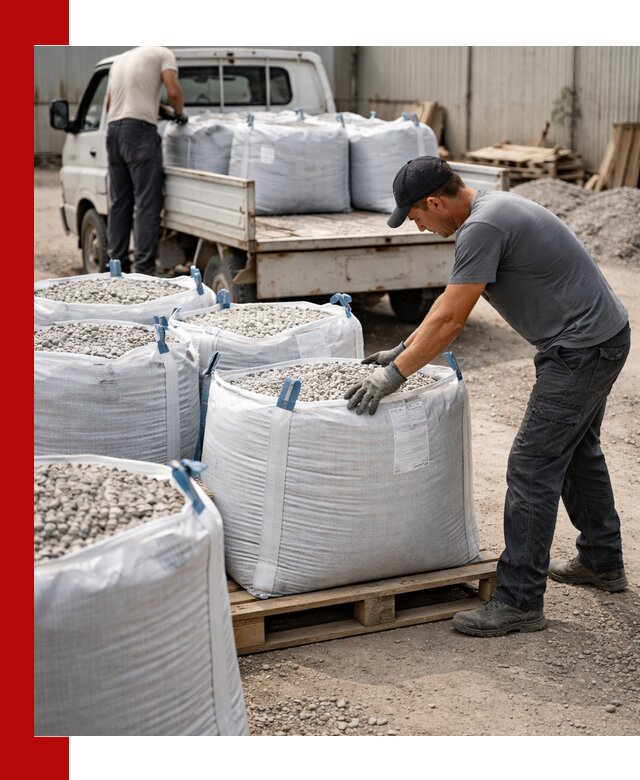 Доставка щебня в мешках по выгодным ценам в Ленинске-Кузнецком