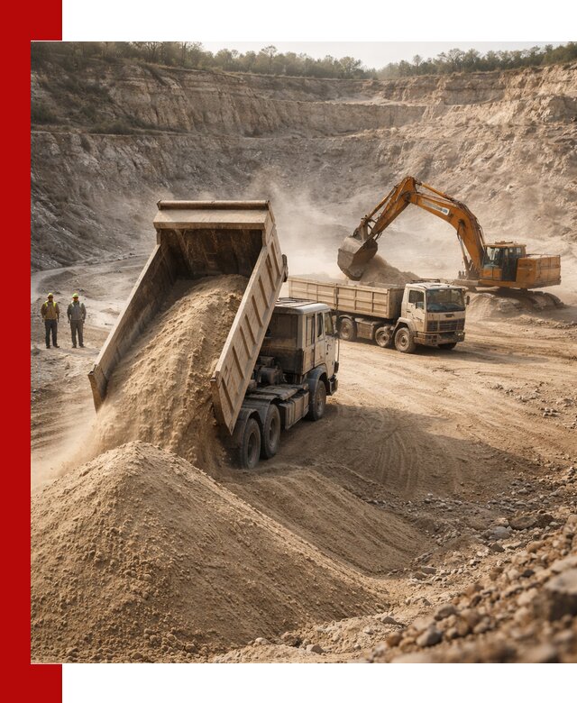 Карьерный песок навалом с доставкой в Ленинске-Кузнецком