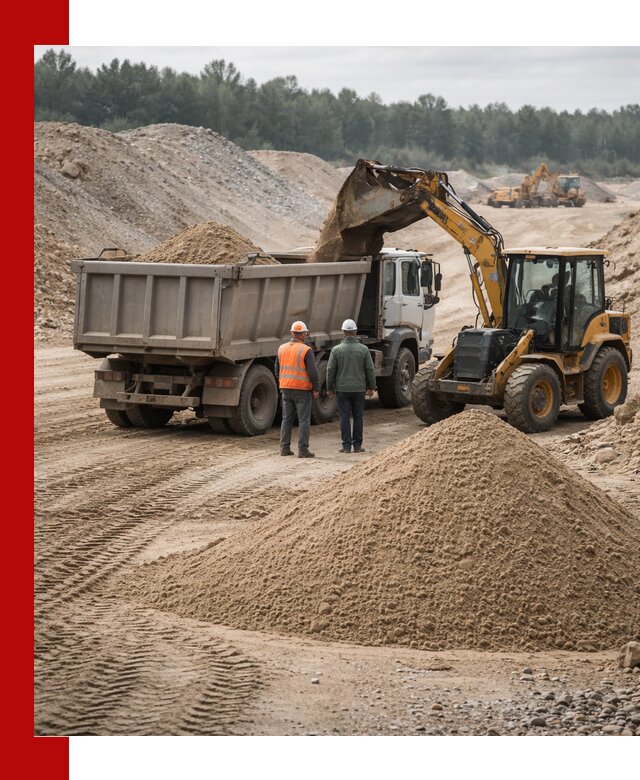 Карьерный среднезернистый песок с доставкой в Ленинске-Кузнецком