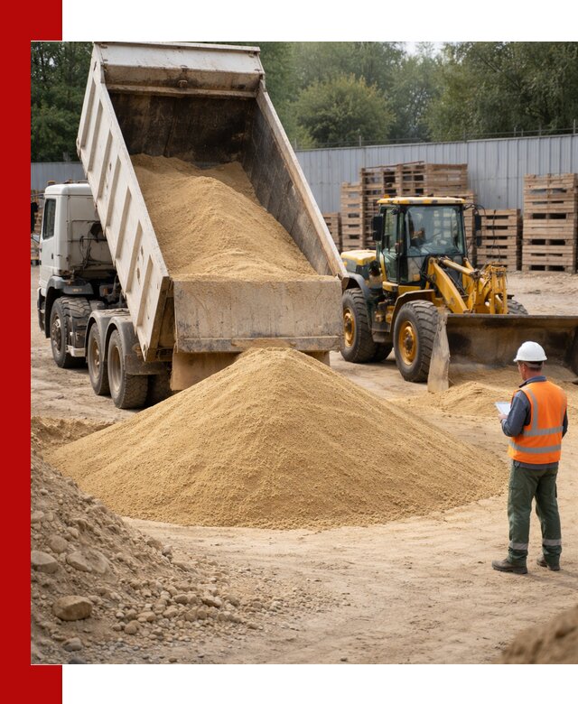 Доставка карьерного мелкозернистого песка в Ленинске-Кузнецком