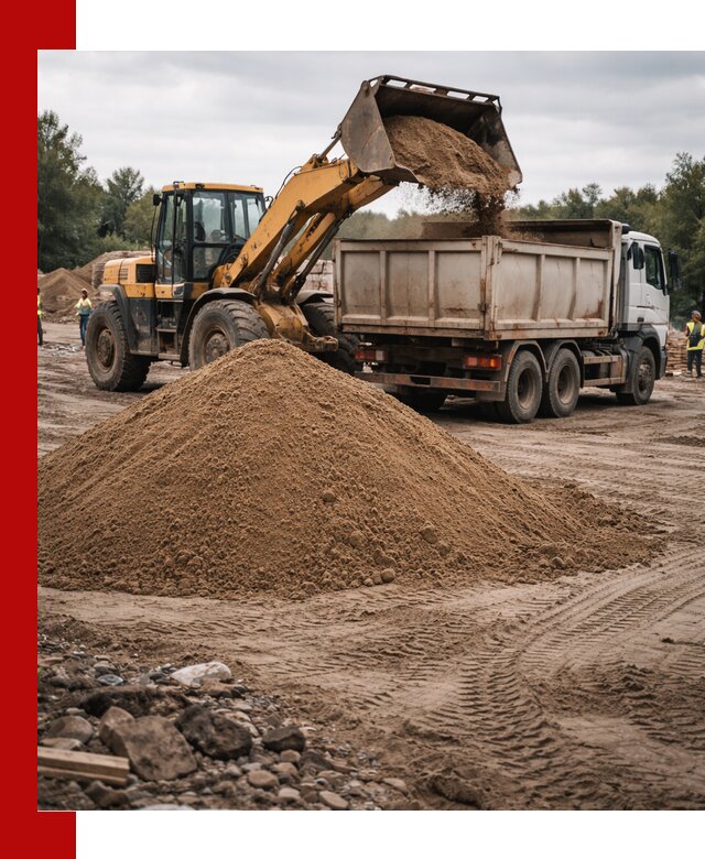 Доставка речного песка навалом в Ленинске-Кузнецком быстро и выгодно