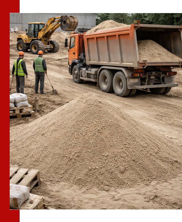 Доставка и продажа мытого речного песка в Ленинске-Кузнецком
