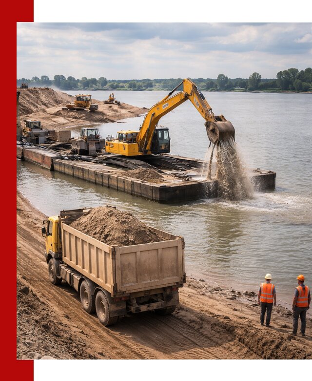 Намывной песок с доставкой в Ленинске-Кузнецком оптом и в розницу