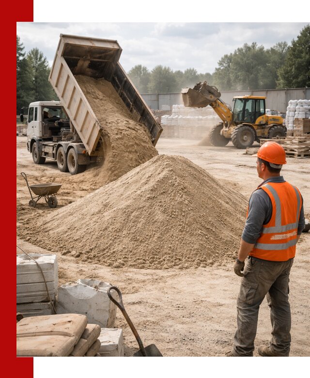 Доставка строительного песка с самосвалом в Ленинске-Кузнецком