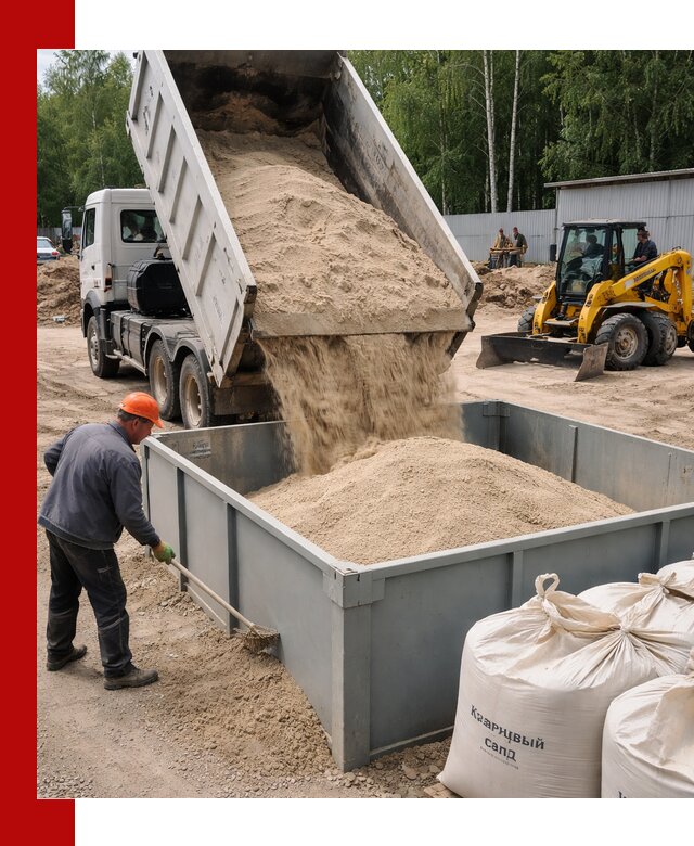 Кварцевый песок для фильтра в Ленинске-Кузнецком — доставка и качество