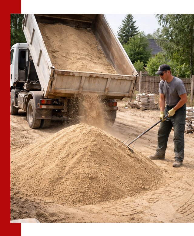 Доставка сухого песка самосвалами в Ленинске-Кузнецком
