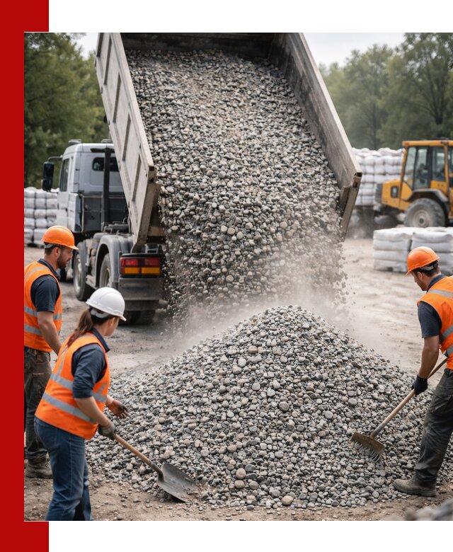 Доставка гравия и камня в Ленинске-Кузнецком оптом и в розницу