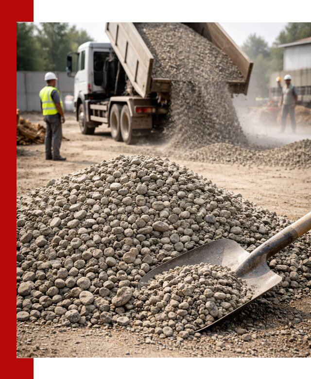 Доставка гравия фракции 20-40 в Ленинске-Кузнецком с самосвалами