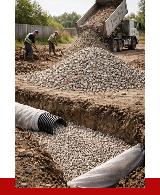 Гравий для дренажа в Ленинске-Кузнецком от 2249 р., доставка ПРОНЕРУДЛнн