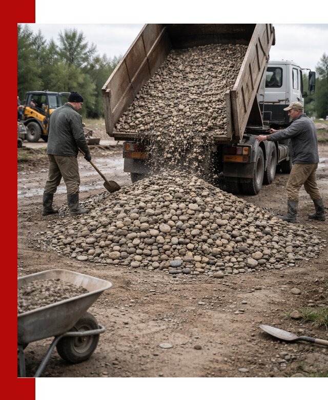 Доставка гальки речной оптом и в розницу в Ленинске-Кузнецком