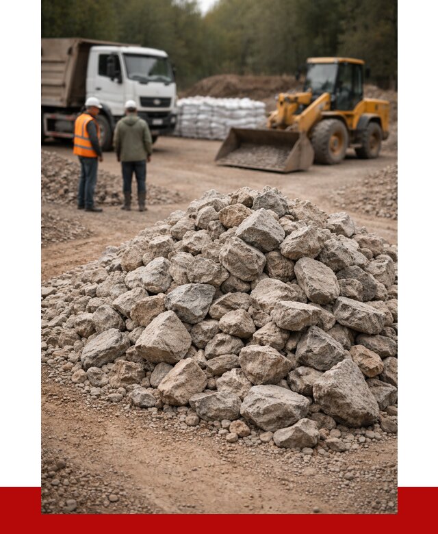 Купить бутовый камень с доставкой в Ленинске-Кузнецком от 2351 р. | ПРОНЕРУДЛнн