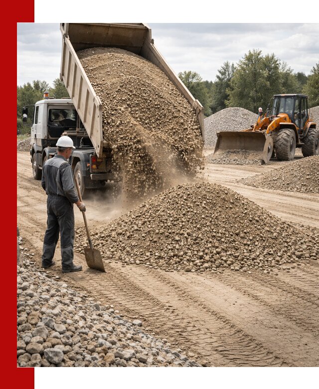 Доставка щпс С3 в Ленинске-Кузнецком самосвалами и бортовыми грузовиками