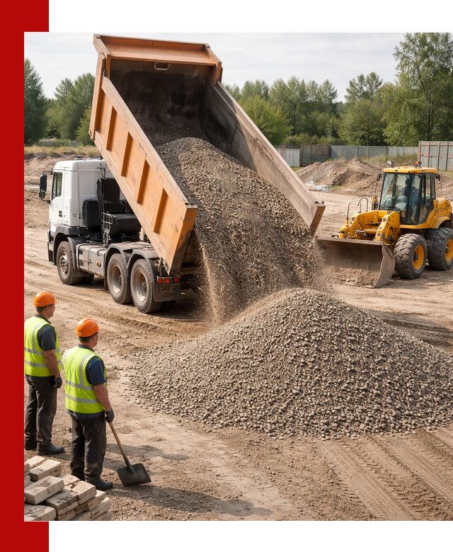 Доставка щебёночно-песчаной смеси ЩПС С7 в Ленинске-Кузнецком