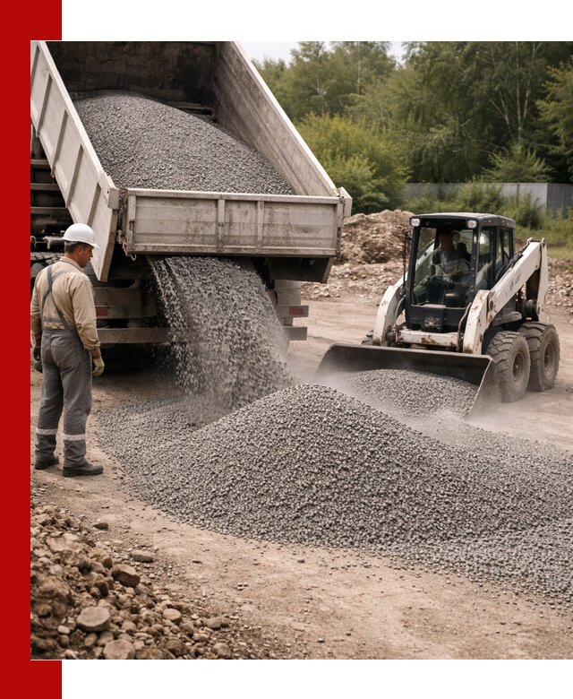 Доставка гравийного отсева 0-5 в Ленинске-Кузнецком оптом и в розницу