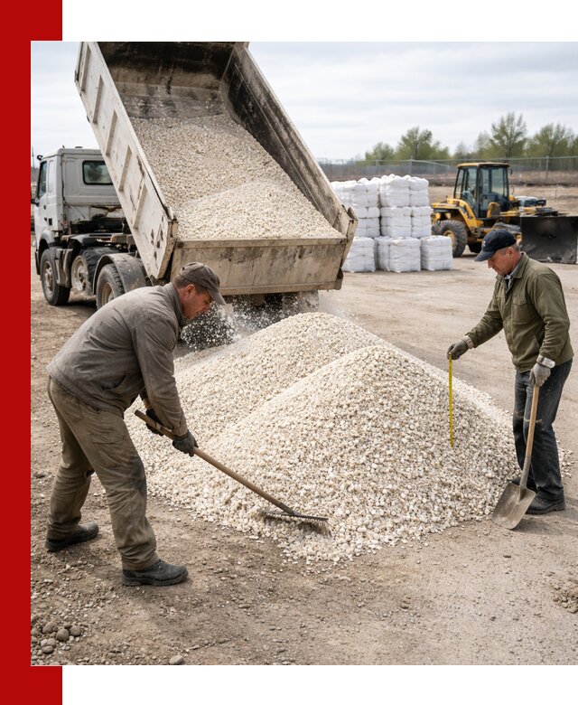 Мраморная крошка с доставкой и разгрузкой в Ленинске-Кузнецком