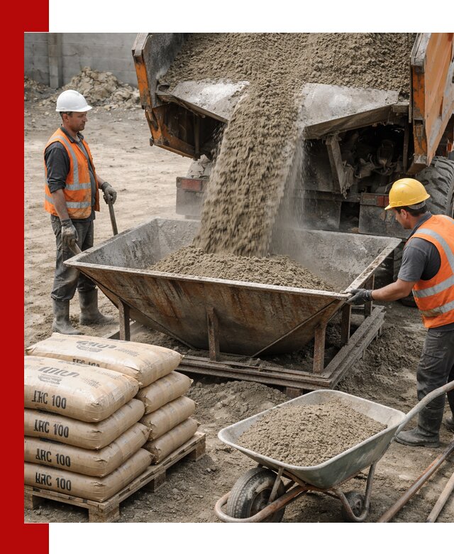 Доставка цементно-песчаной смеси М100 в Ленинске-Кузнецком