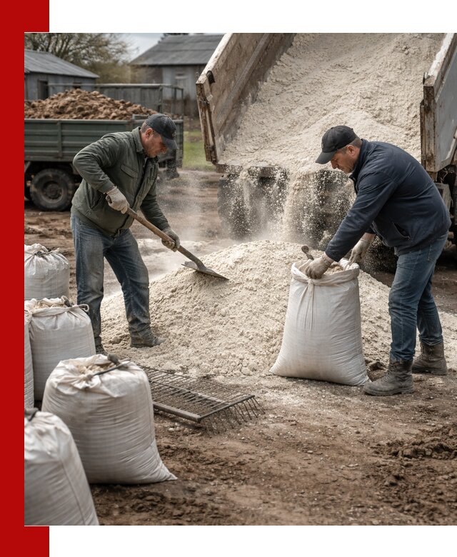 Доставка извести пушонки в Ленинске-Кузнецком оптом и мелким оптом