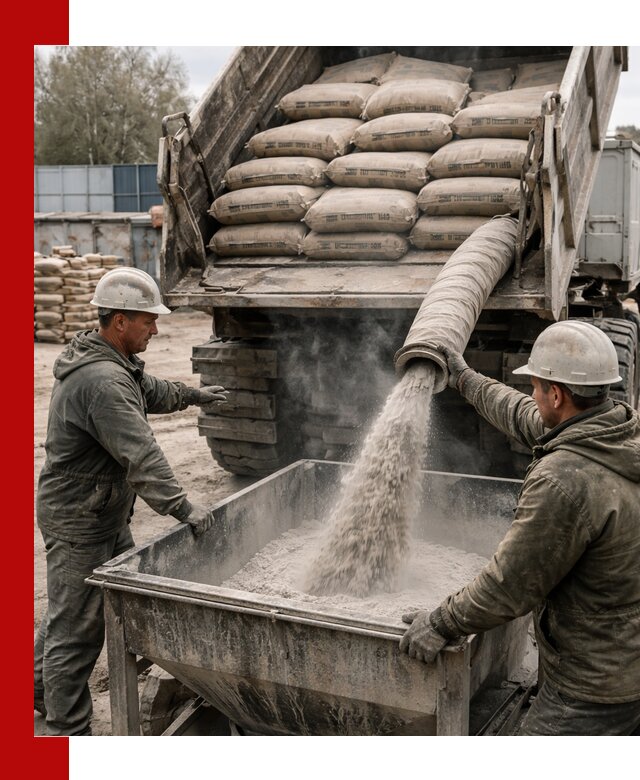 Доставка цемента М400 в Ленинске-Кузнецком оптом и в розницу