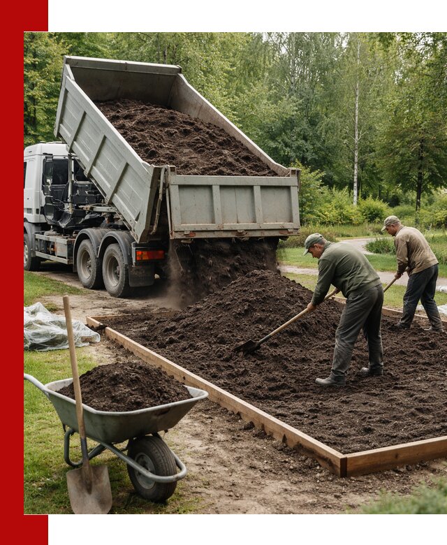 Доставка грунта для озеленения и благоустройства в Ленинске-Кузнецком