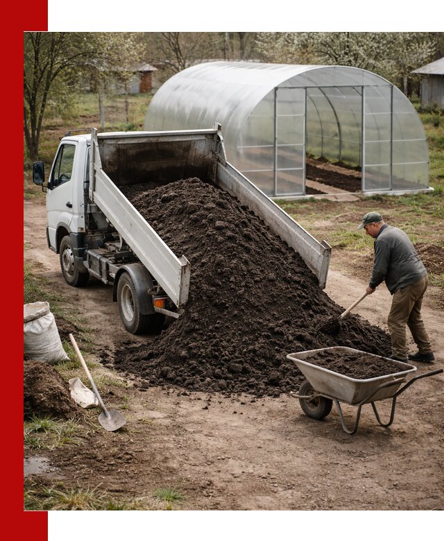Чернозем для теплицы с доставкой в Ленинске-Кузнецком