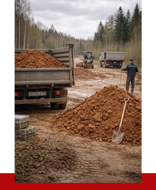 Глина и суглинки в Ленинске-Кузнецком от 4599 р. за куб | ПРОНЕРУДЛнн