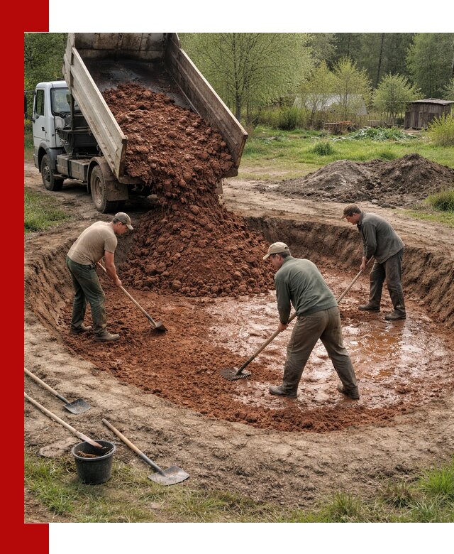 Купить качественную глину для пруда в Ленинске-Кузнецком