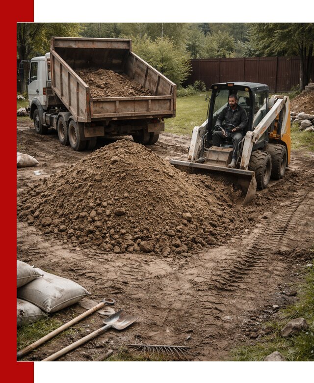 Суглинок для планировки участков в Ленинске-Кузнецком с доставкой и выгрузкой