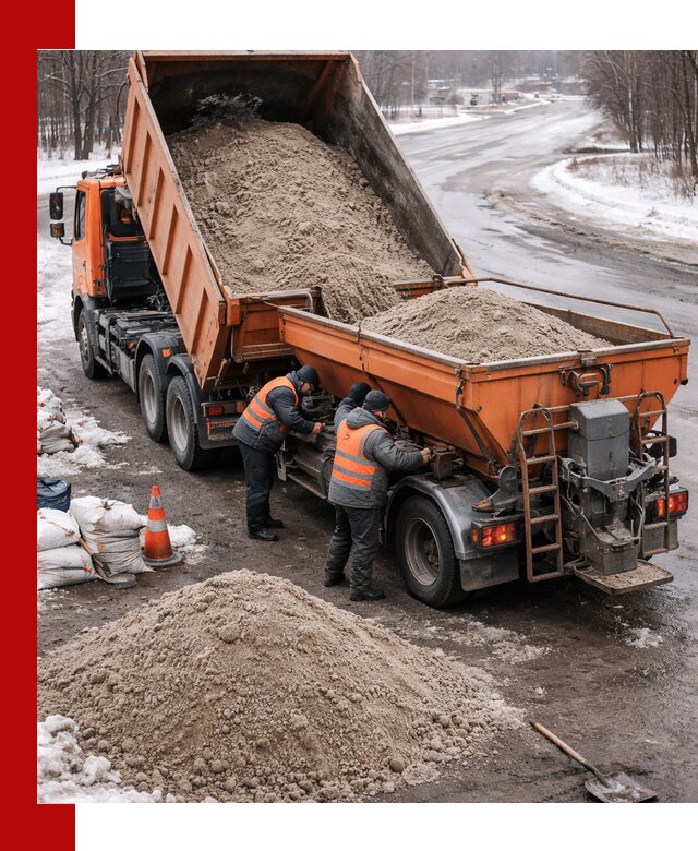 Поставка и вывоз пескосоля в Ленинске-Кузнецком оптом и в розницу