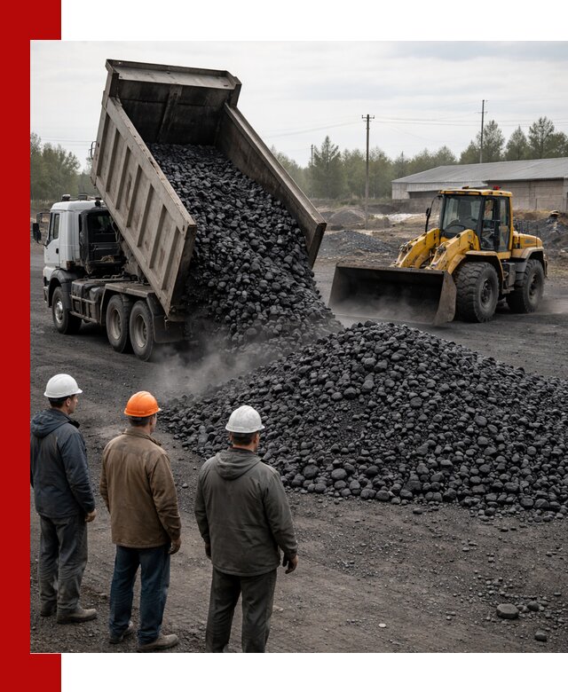 Доставка угля антрацита в Ленинске-Кузнецком с самосвалами и погрузкой