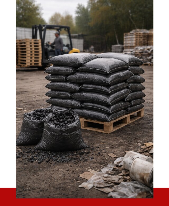 Купить уголь в мешках с доставкой в Ленинске-Кузнецком от 7666 р. | ПРОНЕРУДЛнн