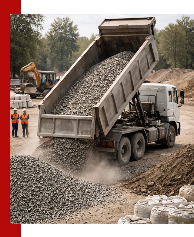 Аренда самосвала в Ленинске-Кузнецком для доставки сыпучих и нерудных материалов