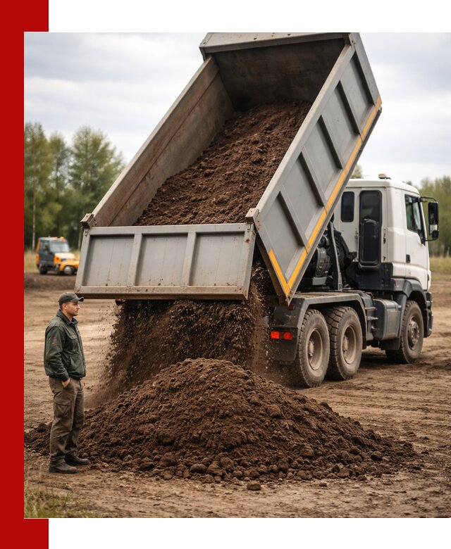 Аренда самосвала с водителем в Ленинске-Кузнецком для сыпучих грузов и навоза